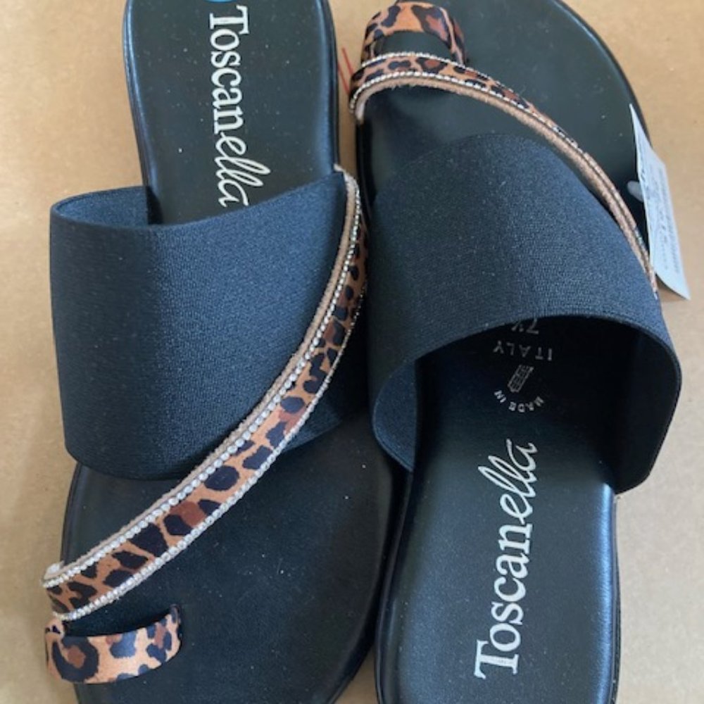 Toscanella ladies sandals, one toe strap, size 7 1/2